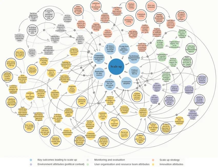 Modeling scaling up as a complex system.
